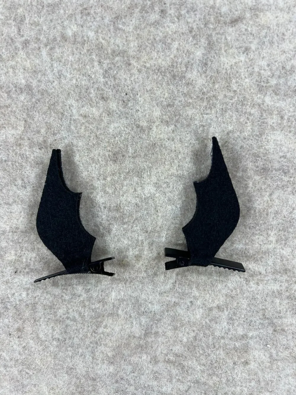 Halloween Bat Wing Pigtail Clips 2.5